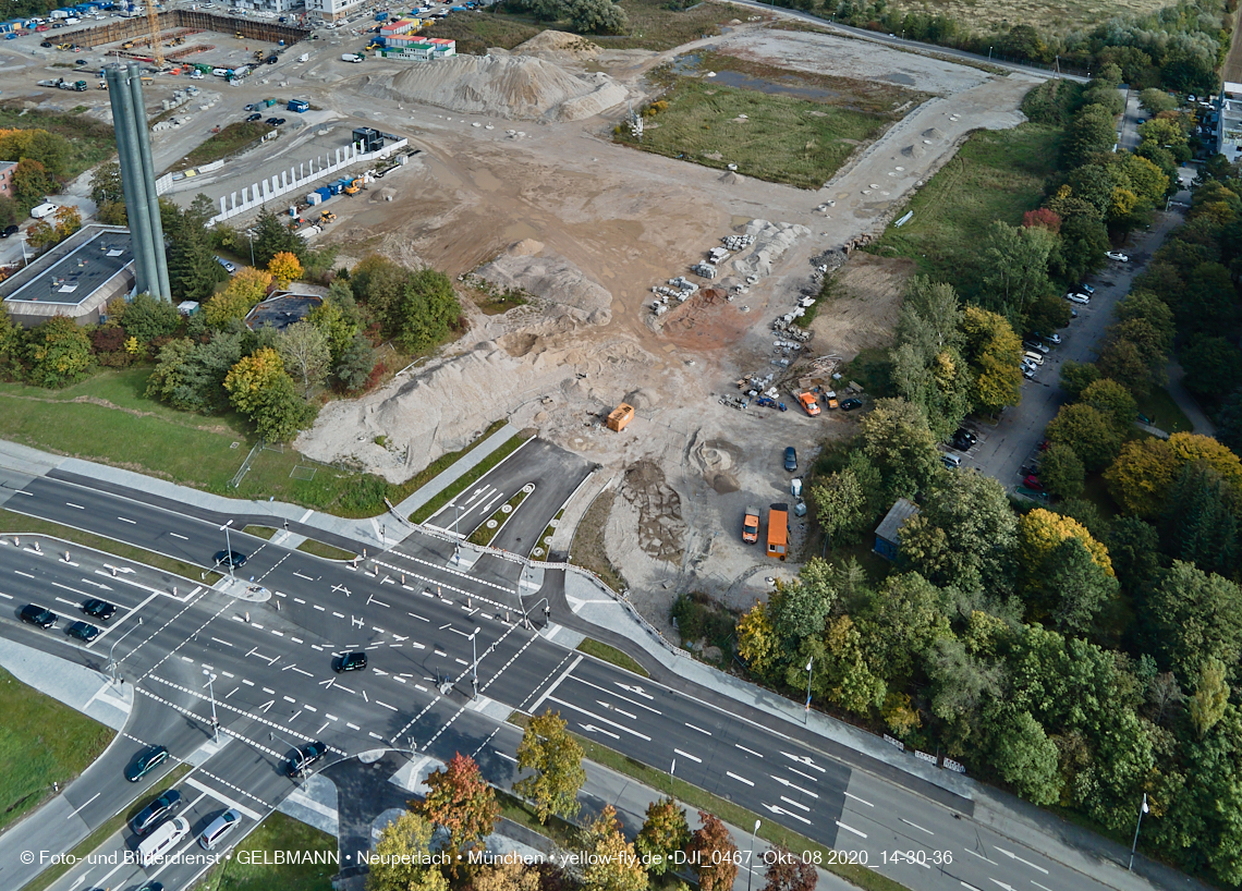 08.10.2020 - Baustelle Alexisquartier und Umgebung in Neuperlach 08.10.2020 - Baustelle Alexisquartier und Umgebung in Neuperlach